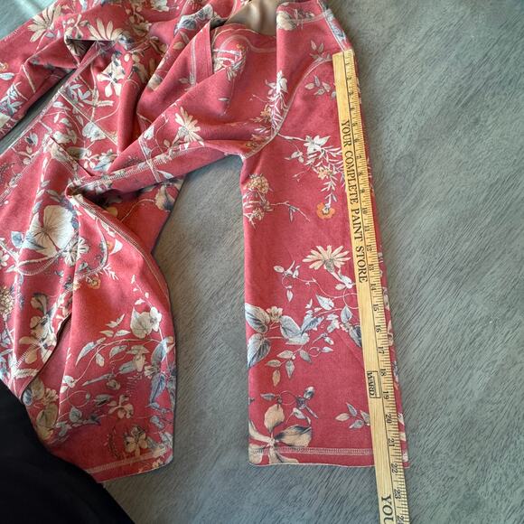 Anthropology Solitaire Orange Floral Butterfly Kimono Jacket, size L - Picture 9 of 12